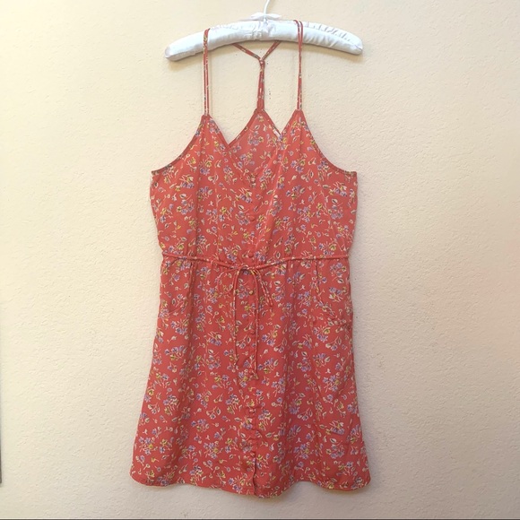 American Eagle Outfitters Dresses & Skirts - ✅ American Eagle Outfitter Orange Coral Floral Dress